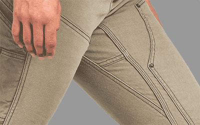 Women's Workwear with Crotch Gussets