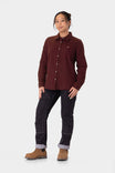 Givens Stretch Chamois Work Shirt in Elderberry