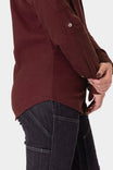 Givens Stretch Chamois Work Shirt in Elderberry