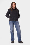 Old School Duck Canvas Trucker Jacket in Hammer Down Black