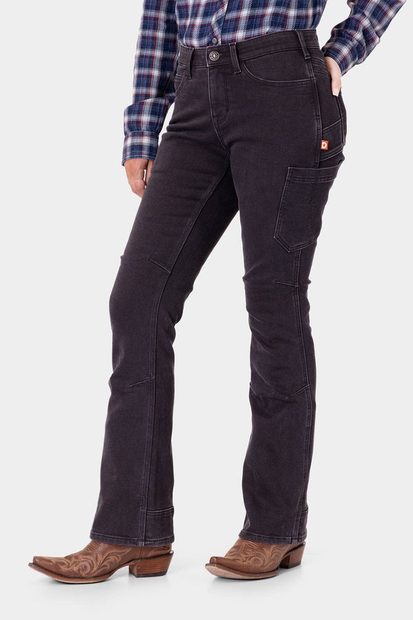 DX Bootcut HOTSWAP® Thermal Denim Pant in Black