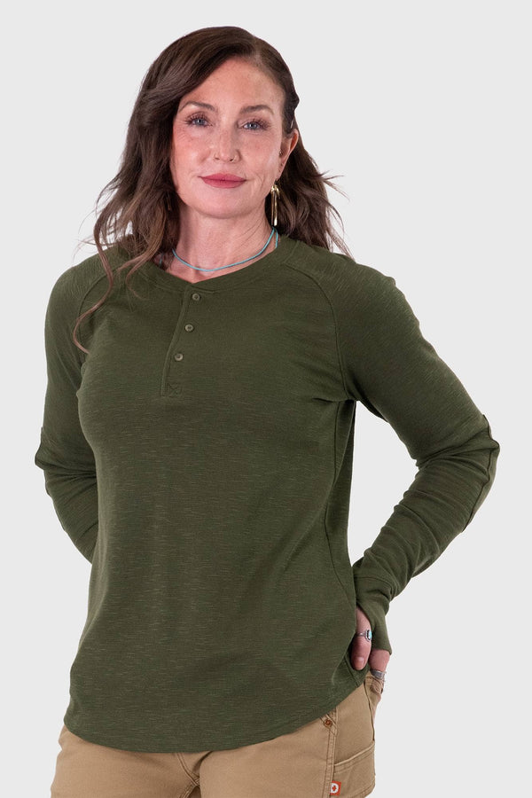 Honed Long Sleeve Thermal Henley