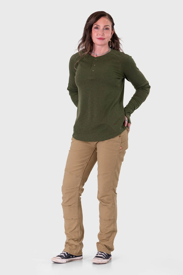 Honed Long Sleeve Thermal Henley