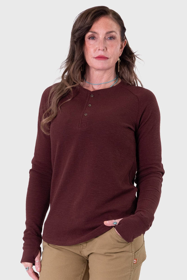 Honed Long Sleeve Thermal Henley