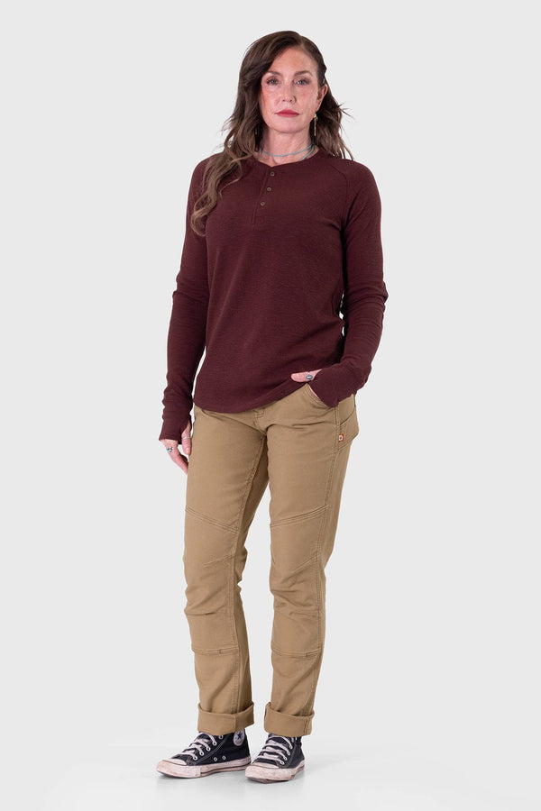 Honed Long Sleeve Thermal Henley