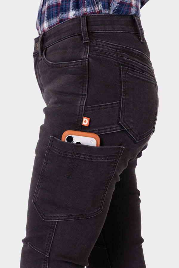 DX Bootcut HOTSWAP® Thermal Denim Pant in Black
