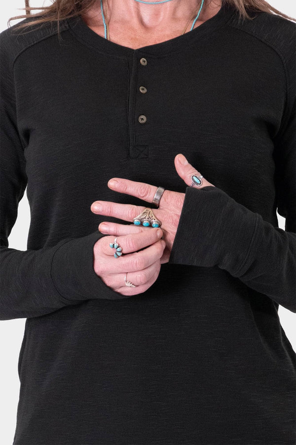 Honed Long Sleeve Thermal Henley