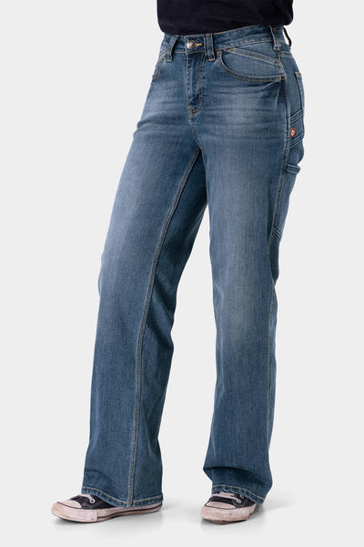 Old School Wide Leg Jeans in Indigo Denim