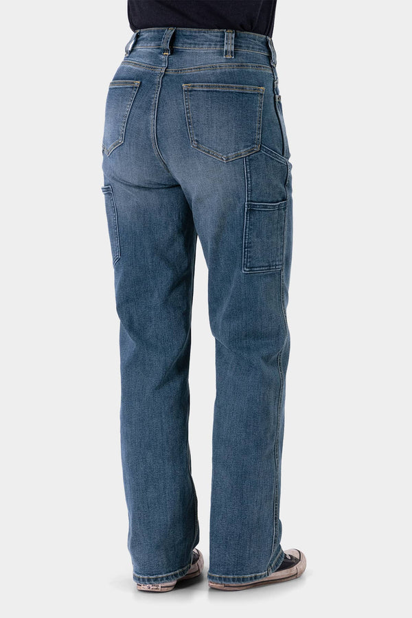 Old School Wide Leg Jeans in Indigo Denim