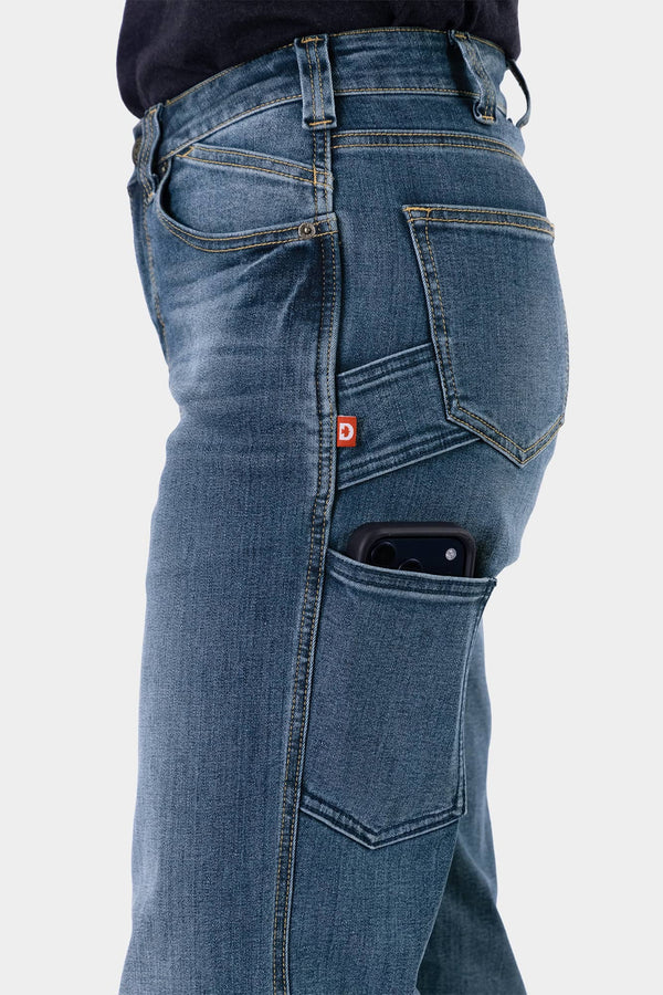 Old School Wide Leg Jeans in Indigo Denim