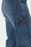 Old School Wide Leg Jeans in Indigo Denim