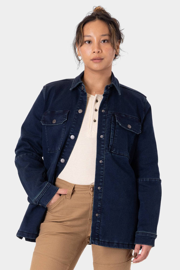 Oahe HOTSWAP® Thermal Denim Work Jacket in Indigo Blue