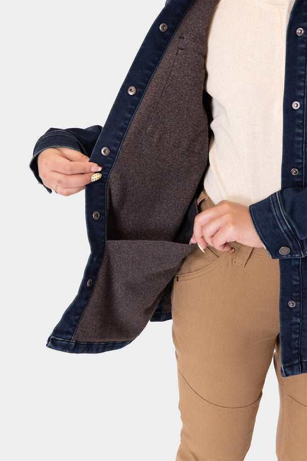 Oahe HOTSWAP® Thermal Denim Work Jacket in Indigo Blue
