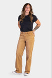 Old School Wide Leg Jeans in Saddle Brown