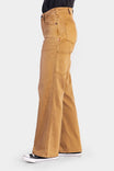 Old School Wide Leg Jeans in Saddle Brown