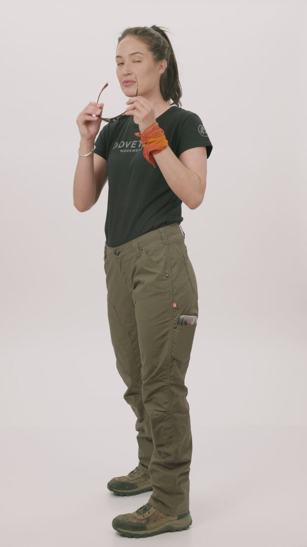 Anna Ultralight Trail Pant in Dove Grey Ripstop