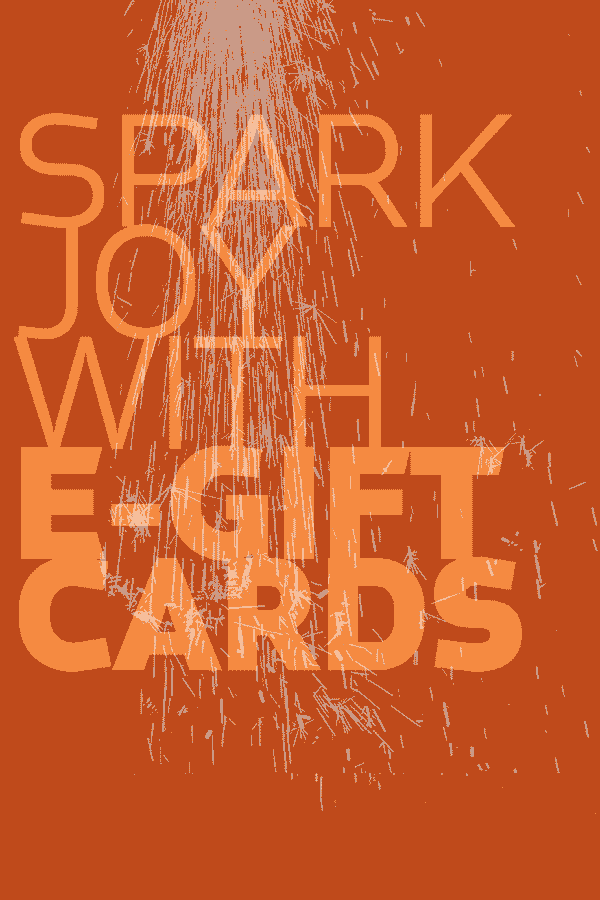 Dovetail Workwear Gift Certificate displayed in bold text against a textured background with artistic line work overlay