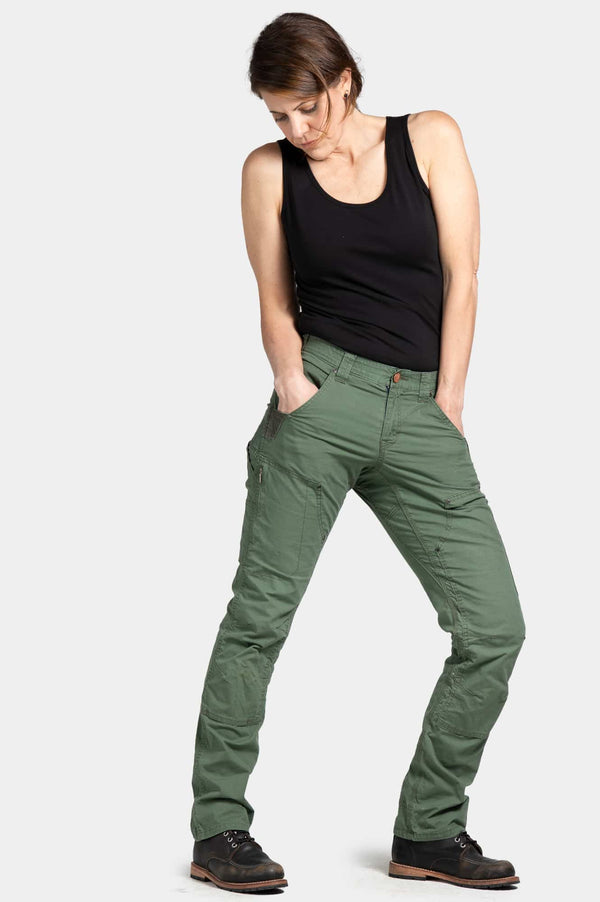 Britt X Ultralight Work Pant in Lichen Green Ripstop - lightweight breathable protection