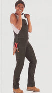 Freshley Overalls in Saddle Brown Canvas